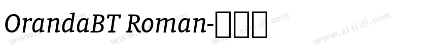 OrandaBT Roman字体转换